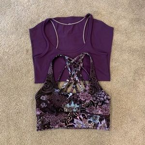 Lululemon bra and tank top